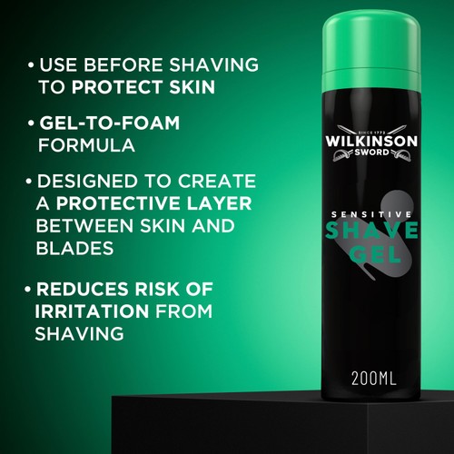 Wilkinson Sword Masterful Shave Sensitive Shave Gel 200ml