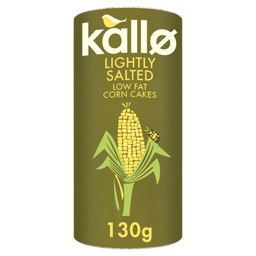 Kallo Lightly Salted Wholegrain Low Fat Corn Cakes