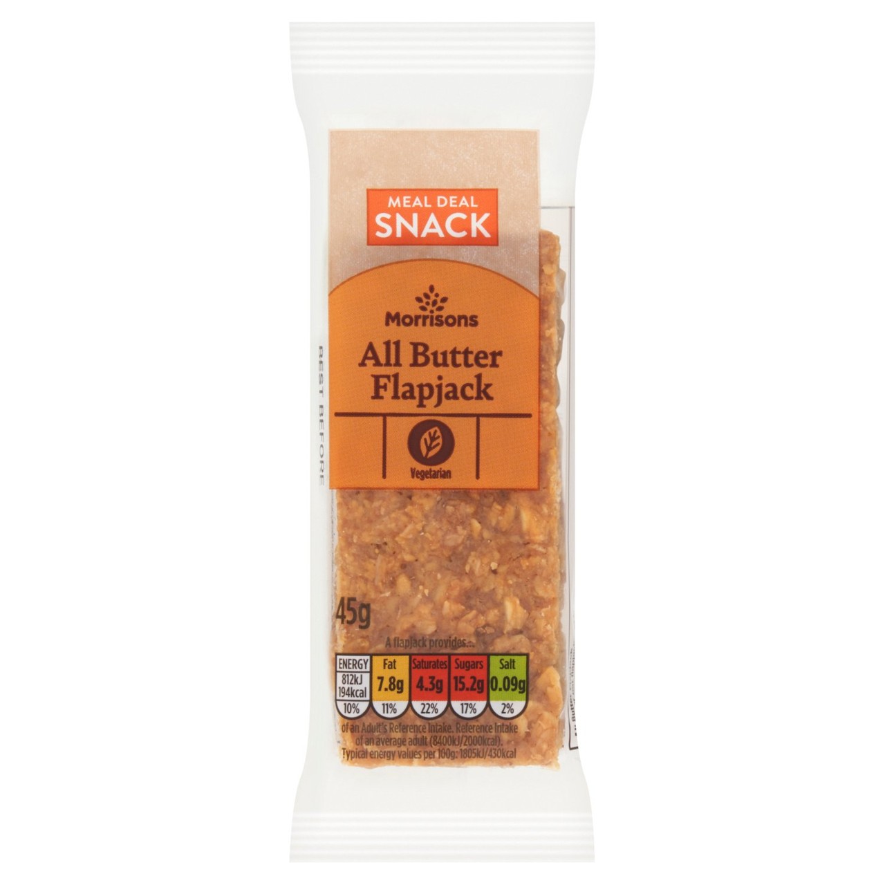 Morrisons All Butter Flapjack Bar 45g