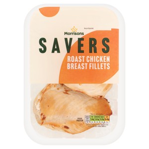 Morrisons Savers Roast Chicken Breast Fillets   235g