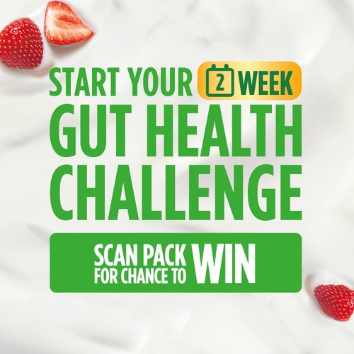 Activia Rhubarb Gut Health Fruit Yoghurt Multipack
