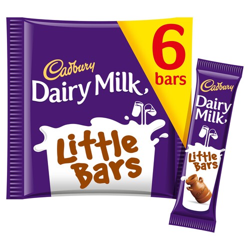 Cadbury Dairy Milk Little Bars Chocolate Bars 6 Pack Multipack