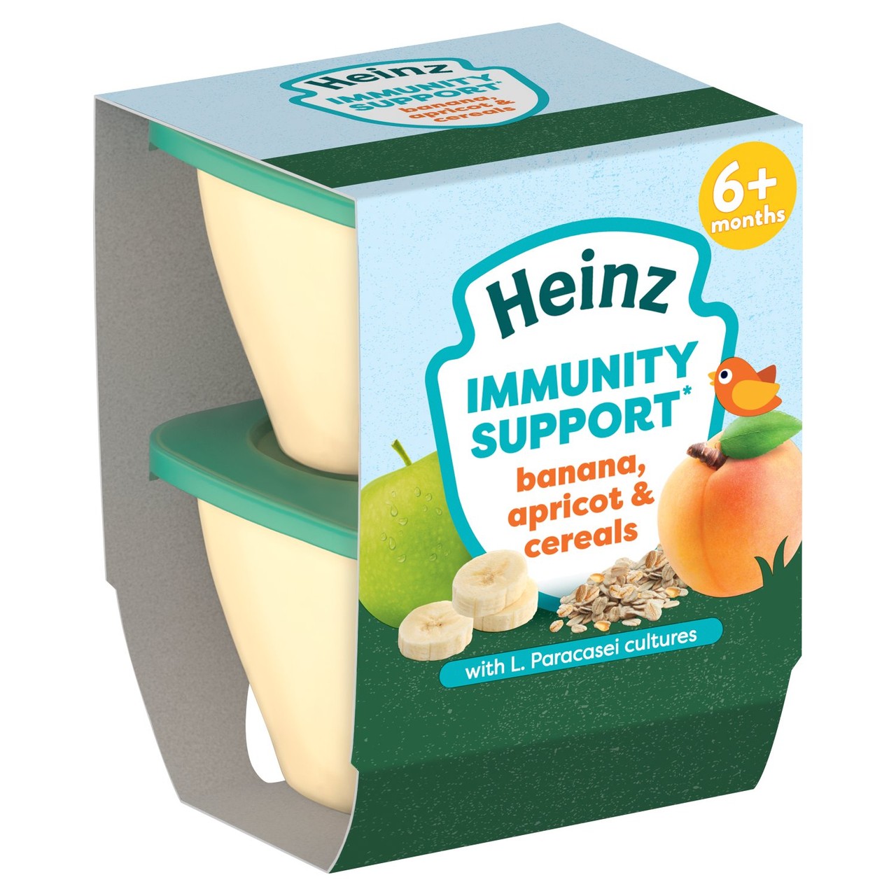 Heinz Banana, Apricot & Cereals Immunity Support Pot 6+Months 2x100g