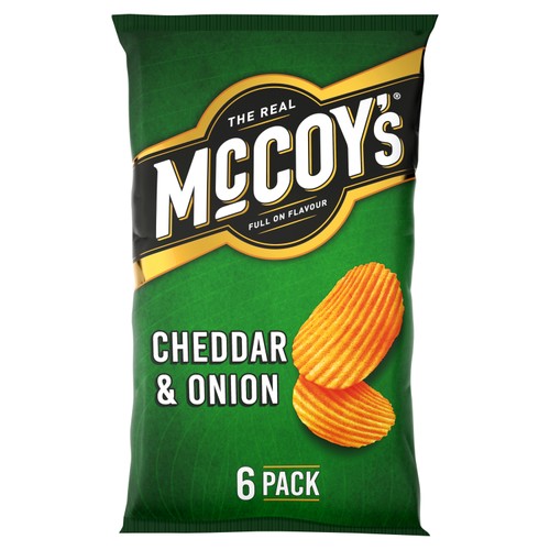 McCoy's Cheddar & Onion Multipack Crisps 6 Pack