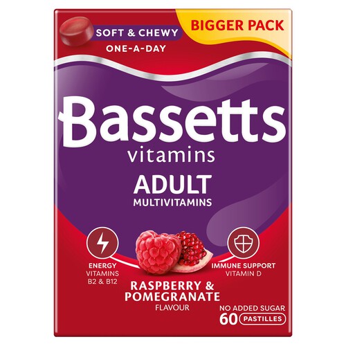 Bassetts Adult Multi Vitamins Raspberry & Pomegranate Flavour