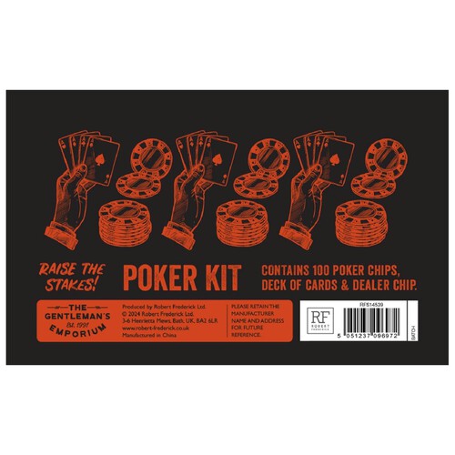 Robert Frederick Gentlemans Emporium Poker Set