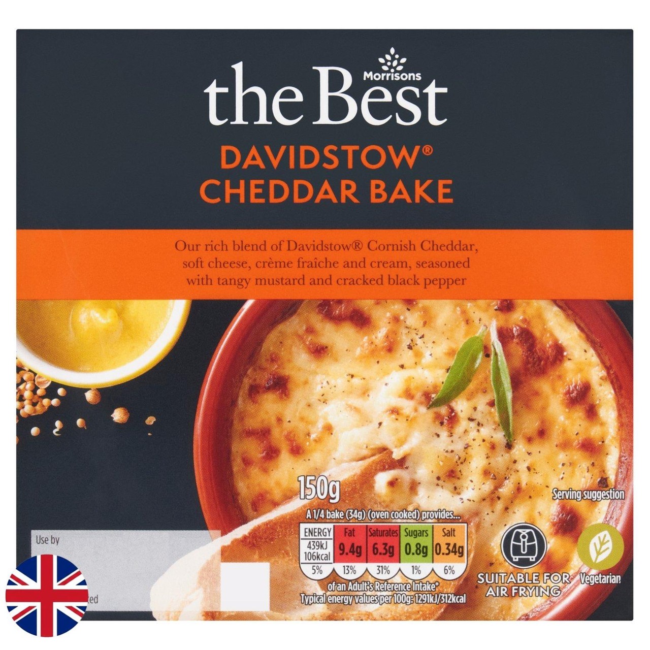 Morrisons The Best British Davidstow Cheddar Bake 150g