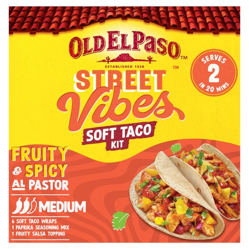 Old El Paso Mexican Street Vibes Fruity & Spicy Soft Taco Kit 257g