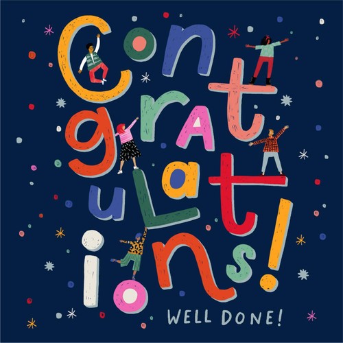 Congratulations Lettering Card