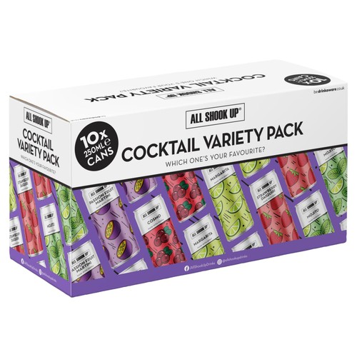 All Shook Up Cocktail Variety Pack  10 x 250ml