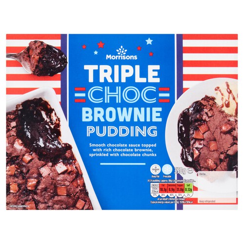 Morrisons Triple Choc Brownie Pudding