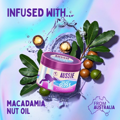 Aussie Oh My Gloss Glossing Hair Mask 500ml