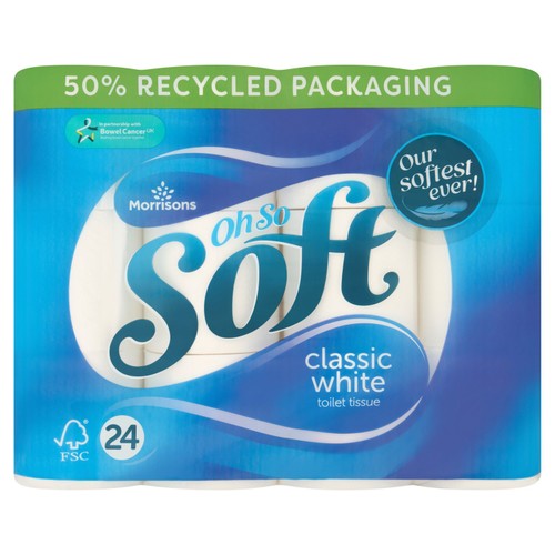 Morrisons Classic White Toilet Tissue