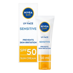 NIVEA SUN Ultra Violet Face Soothing Sensitive Sun Cream SPF 50 50ml