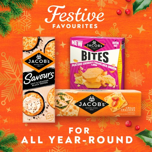 Jacob's Biscuits For Cheese 8 Variety Assortment 300g