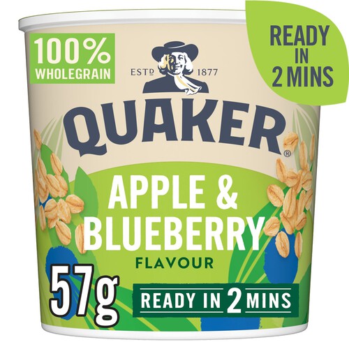 Quaker Oat So Simple Apple And Blueberry Porridge Pot