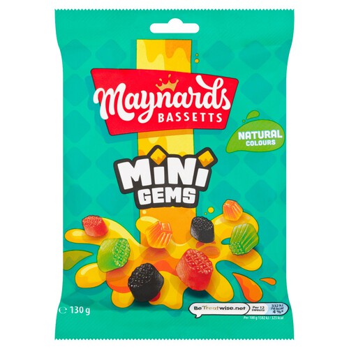 Maynards Bassetts Mini Gems Sweets Bag 