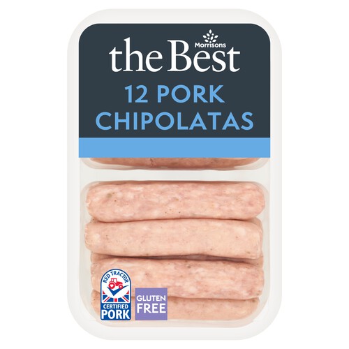 Morrisons The Best Pork Chipolatas 12 Pack