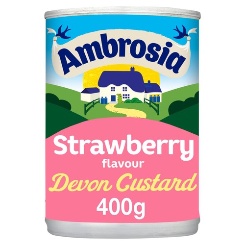 Ambrosia Strawberry Custard Dessert Can 400g