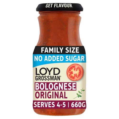 Loyd Grossman No Added Sugar Bolognese Pasta Sauce 660g