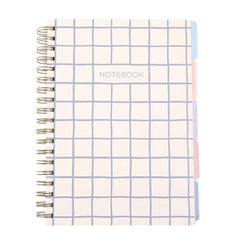Morrisons checkered print b5 project notebook