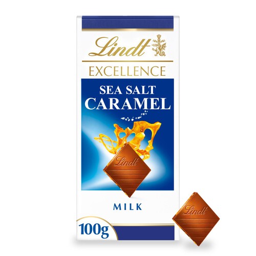 Lindt Excellence Caramel & Sea Salt Milk 