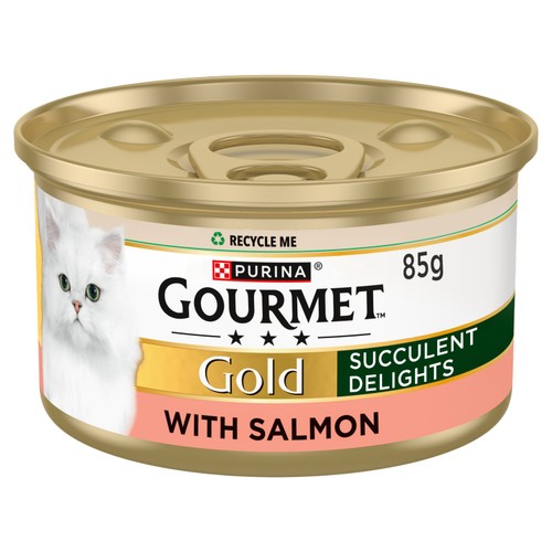 GOURMET Gold Succulent Delights Salmon Wet Cat Food 85g