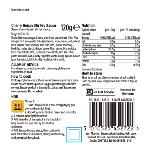 Morrisons Cherry Hoisin 120g