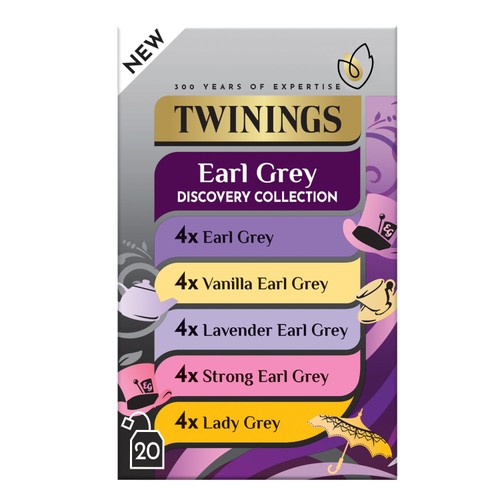 Twinings Earl Grey Discovery Collection Pack 20 Tea Bags 40g