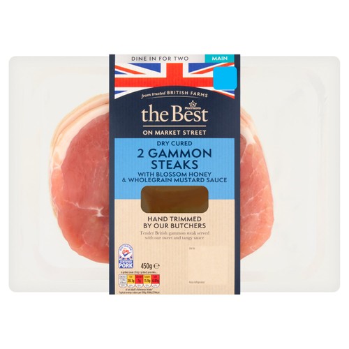 Morrisons The Best Unsmoked Gammon Steak With Honey Mustard Glaze 450G
