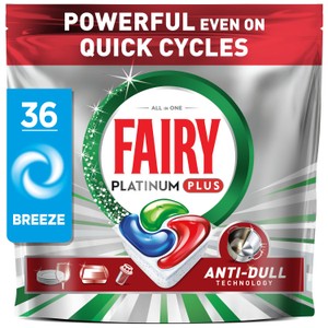 Fairy Platinum Plus Dishwasher Tablets Breeze,