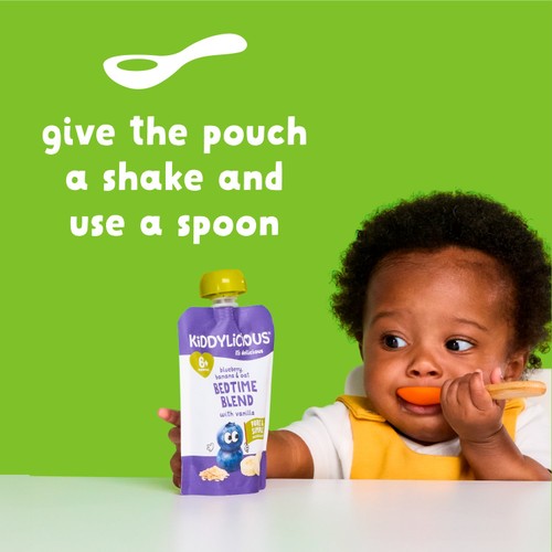 Kiddylicious Strawberry & Banana Yoghurt Pouch 