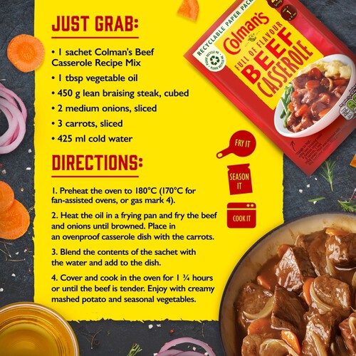 Colman's Beef Casserole Recipe Mix