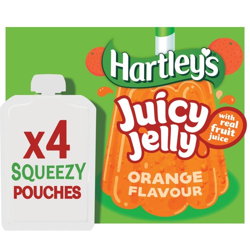 Hartleys Orange Flavour Juicy Jelly Pouches