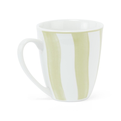 Nutmeg Home Green Stripe Mug