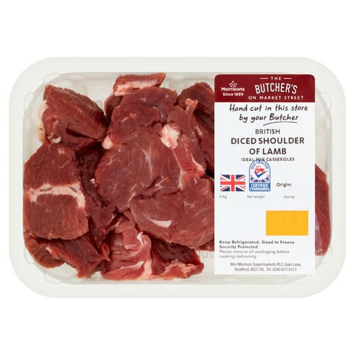 Market Street British Diced Shoulder Of Spring Lamb