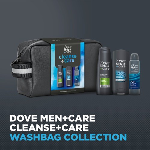 Dove Men Care Cleansecare With Bag Collagen Advanced Gift Set