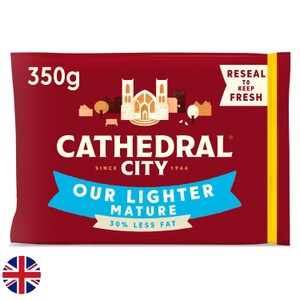 Cathedral City British Lighter Mature Cheddar Cheese 350g