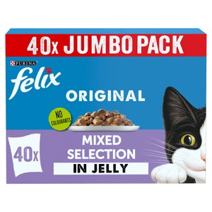 Felix Original Kitten Mixed Selection in Jelly Wet Cat Food 40 x 85g