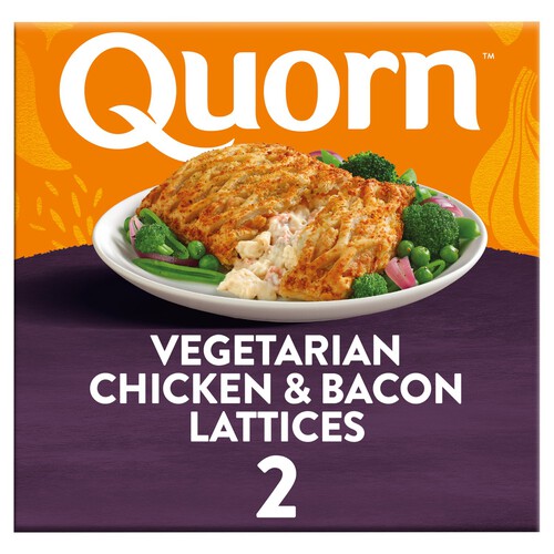 Quorn Vegetarian Chicken & Bacon Lattices 2 Pack