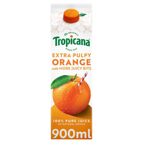 Tropicana Pure Orange Fruit Juice with Extra Juicy Bits 