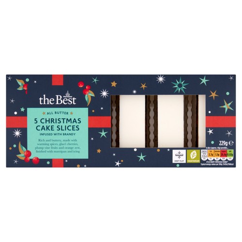 Morrisons The Best All Butter Christmas Cake Slices 229g