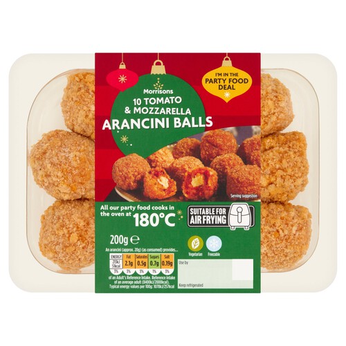 Morrisons 10 Tomato & Mozzarella Arancini Balls 