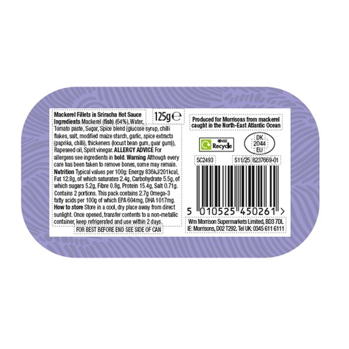 Morrisons Sardines In Spring Water 120g