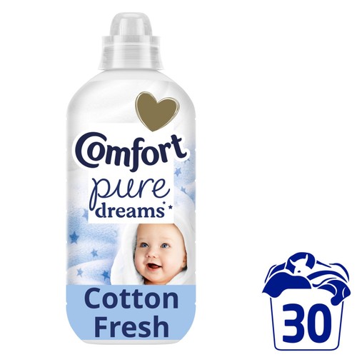 Comfort Fabric Conditioner Pure Dreams Cotton Fresh 30 Washes (900 ml)