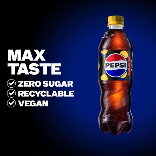 Pepsi Max Mango No Sugar Cola Bottle