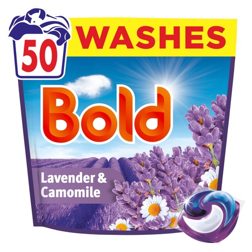 Bold 2in1 Laundry Detergent Pods Lavender & Chamomile 50 Washes