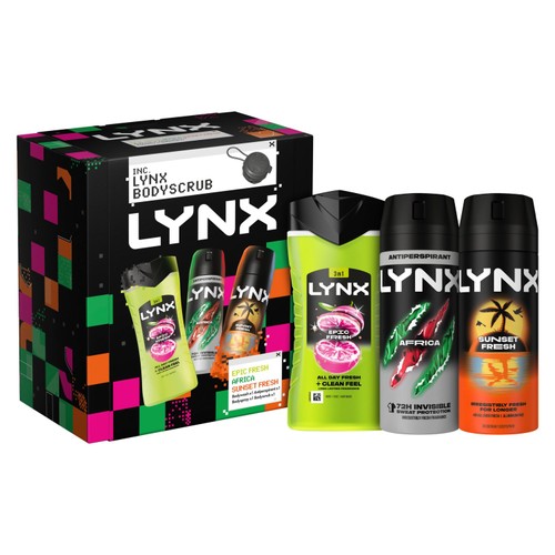 Lynx All Stars Trio Body Scrub Gift Set