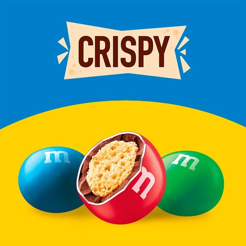 M&M's Crispy Milk Chocolate Bites Pouch Bag 