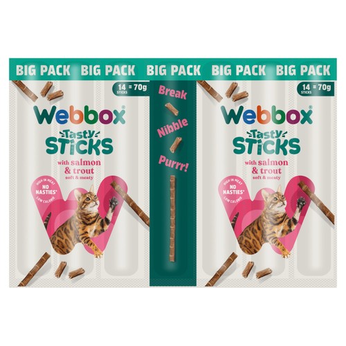 Webbox Cat Tasty Sticks Salmon